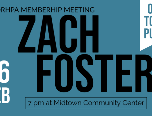 ORHPA Membership Meeting with guest speaker Zach Foster